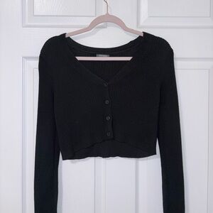 Wild Fable Black Ribbed Knit Sweater